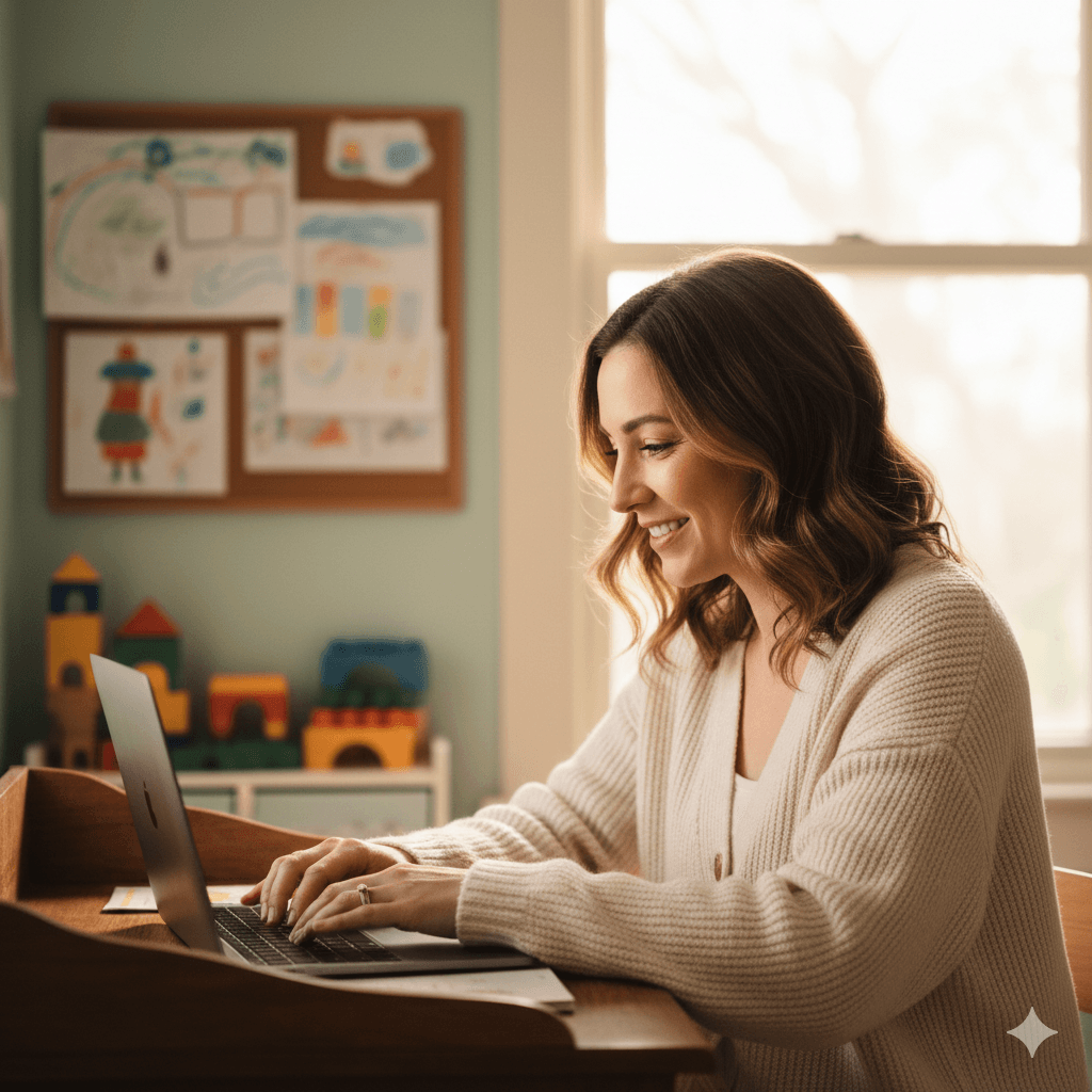 Parent offrant un cadeau à son enfant